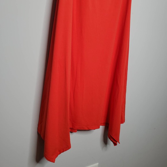 EILEEN FISHER Red Cowl Neck Sleeveless Dress Sz XS - Picture 3 of 6